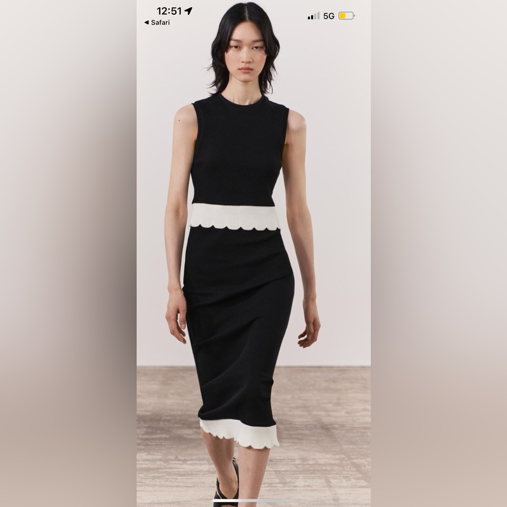 NWT Zara black and white set